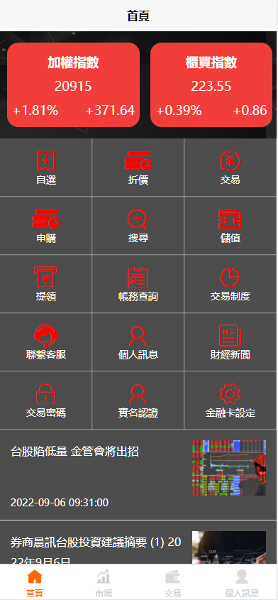 图片[2]-台股平台、股票投资、新股申购、高效的股票交易环境、折扣申购功能平台、自带客服对话-凡客源码