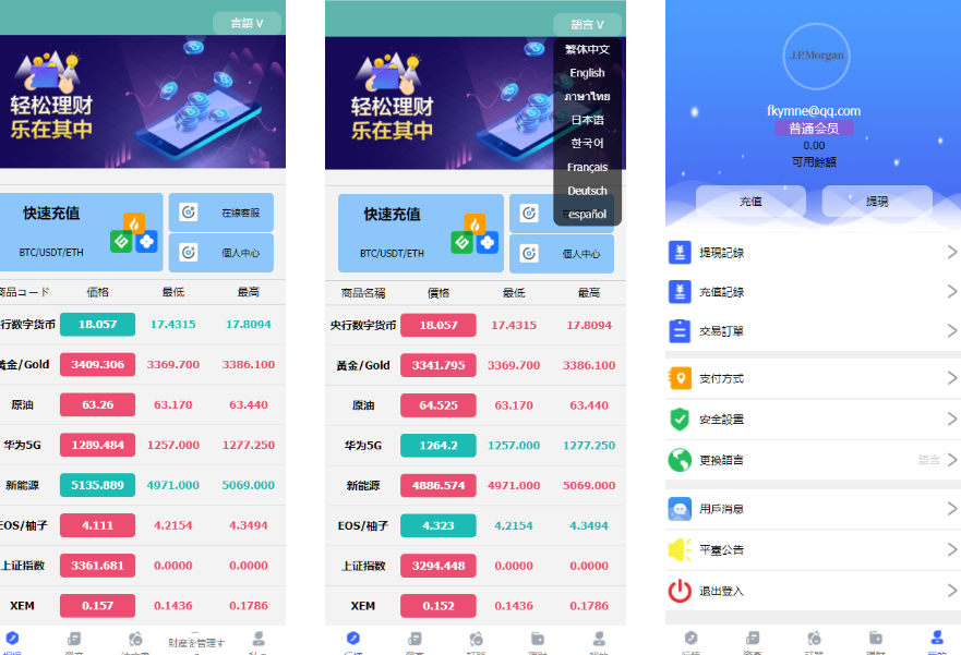 八国语言微盘系统/外汇微交易系统/投资理财源码-凡客源码