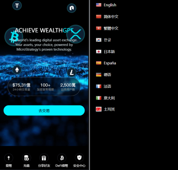 全新二开多语言/股票外汇/黄金期货/虚拟币/etf/defi借贷/c2c/申购/跟单/理财/ai量化/综合交易所源码-凡客源码