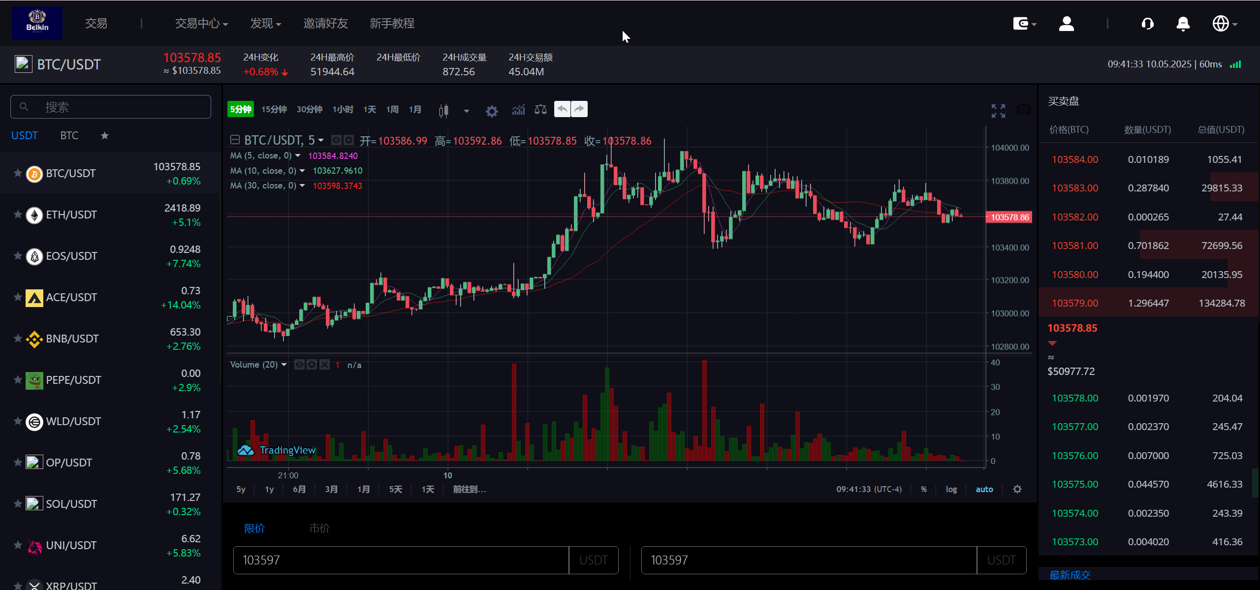 图片[6]-Belkin多语言交易所源码/永续合约+秒合约+币币交易+自发币+完整K线行情控制+交易对游戏+代理系统/前端uniapp+后端PHP-凡客源码