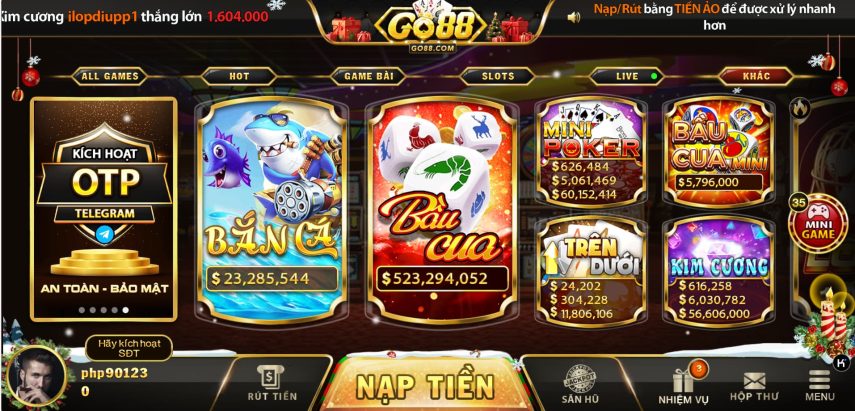 越南语棋牌游戏Go88/ClientGame程序源码node.js+Cocos Creator-凡客源码